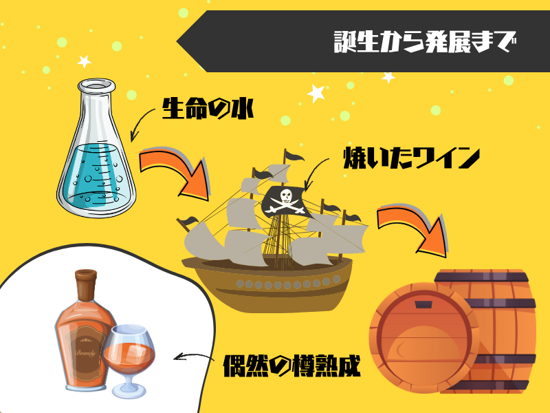 ブランデー誕生から発展までの物語|錬金術から世界的な酒へ