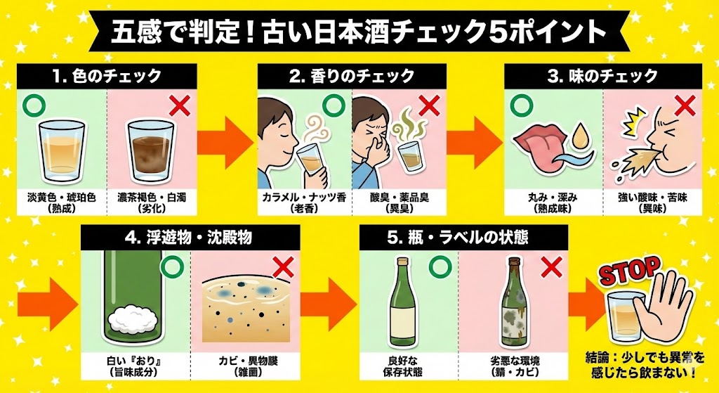 まず結論から！その日本酒は飲める？五感でチェックする5つのポイント