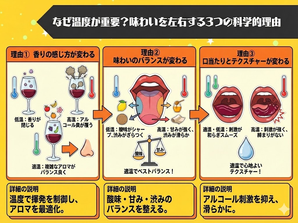 なぜ温度が重要？味わいを左右する3つの科学的理由