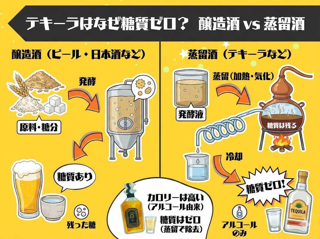 【結論】テキーラのカロリーは高い？主要なお酒10種と徹底比較