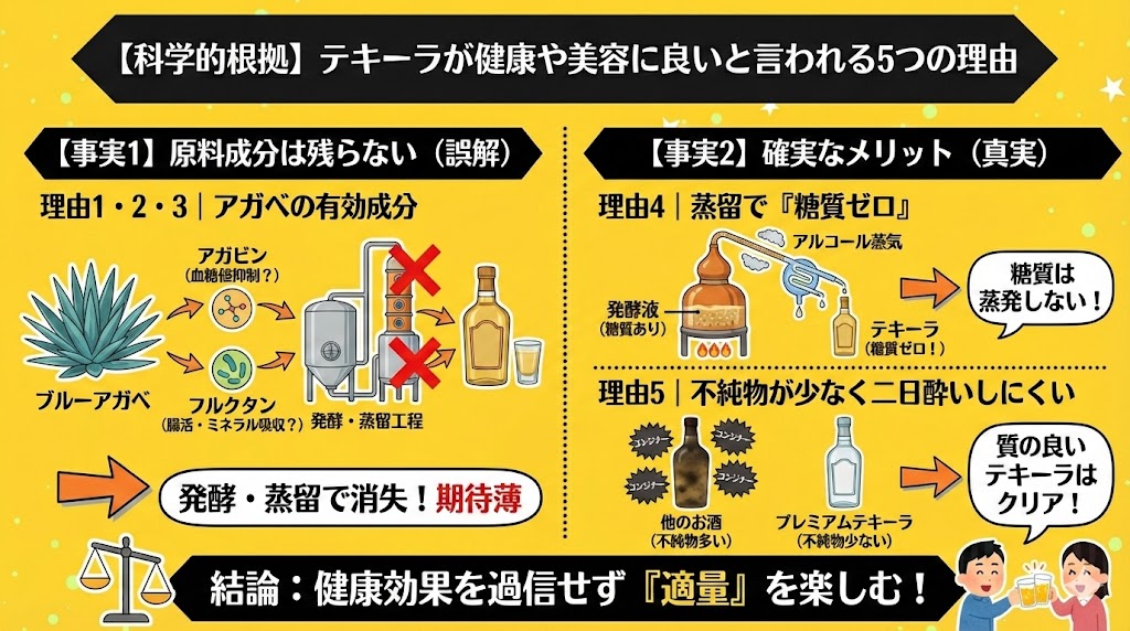 【科学的根拠】テキーラが健康や美容に良いと言われる5つの理由