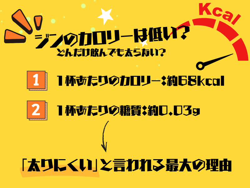 【結論】ジンのカロリーは高い？糖質を主要なお酒と徹底比較