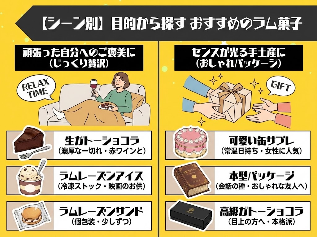 【シーン別】目的から探す おすすめのラム菓子