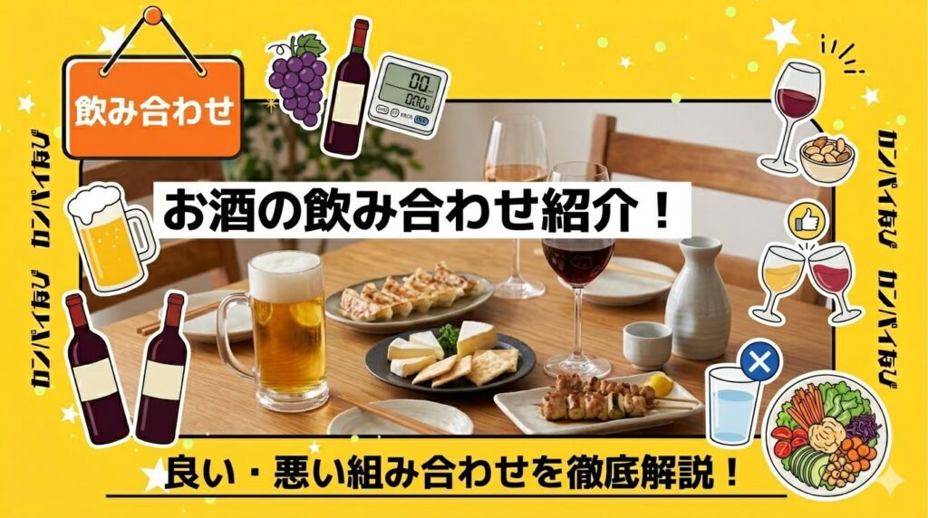 お酒の飲み合わせ紹介！良い組み合わせ・悪い組み合わせを徹底解説