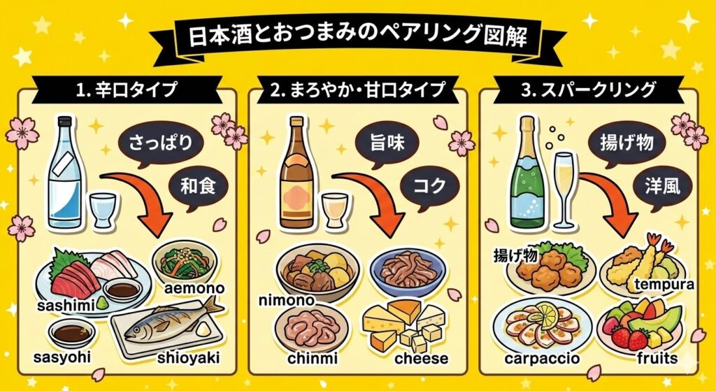 花見で日本酒に合うおつまみの選び方