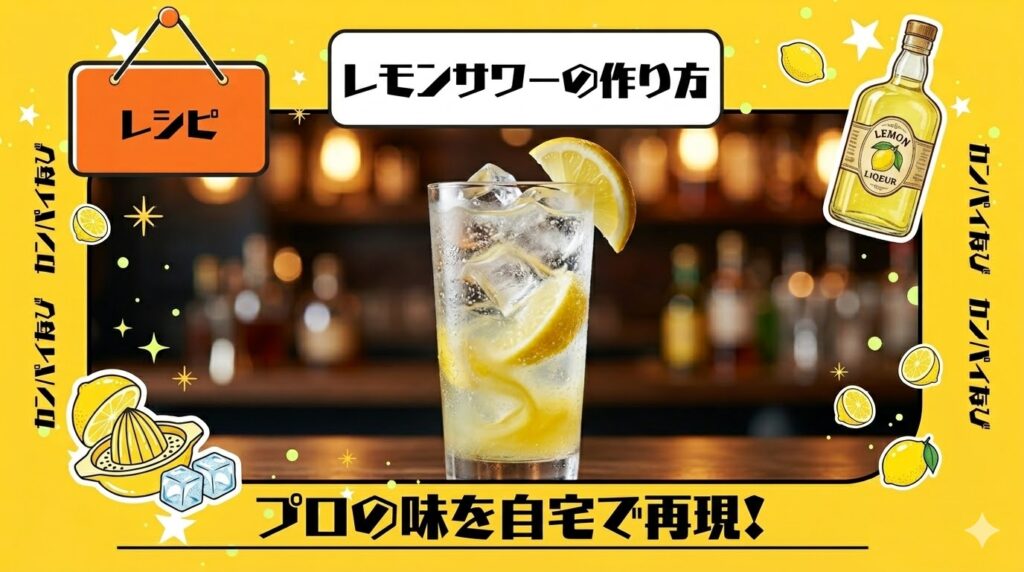 レモンサワーの作り方を徹底解説！プロの味を自宅で再現する簡単レシピ