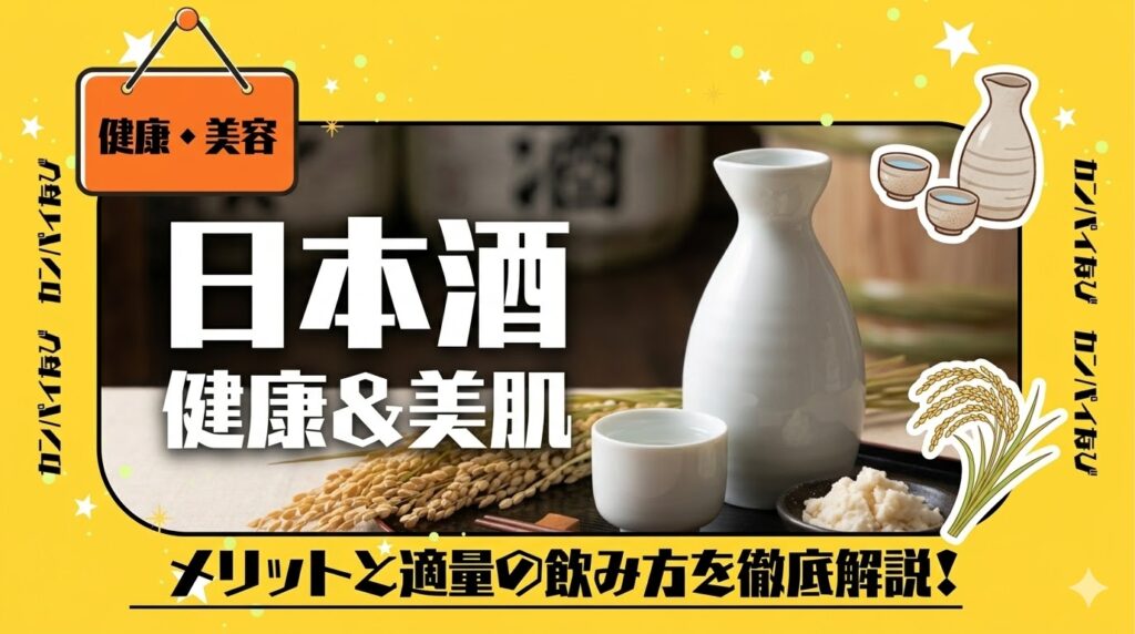 日本酒は健康にいい？悪い？美肌効果やメリット・適量の飲み方を解説