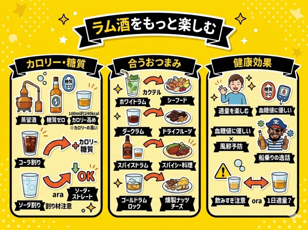 ラム酒をもっと楽しむ