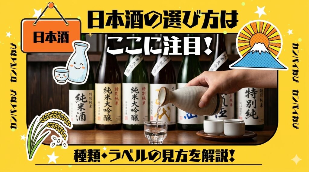 日本酒の選び方はここに注目！初心者でも失敗しない種類・ラベルの見方を解説