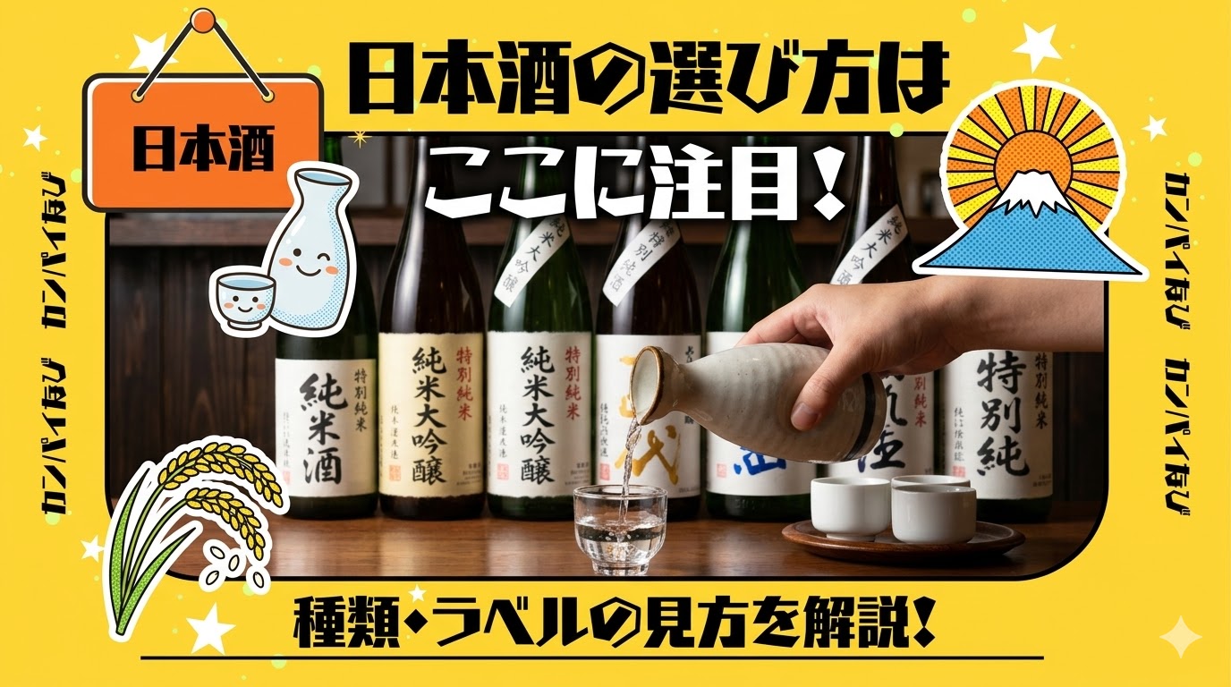 日本酒の選び方はここに注目！初心者でも失敗しない種類・ラベルの見方を解説