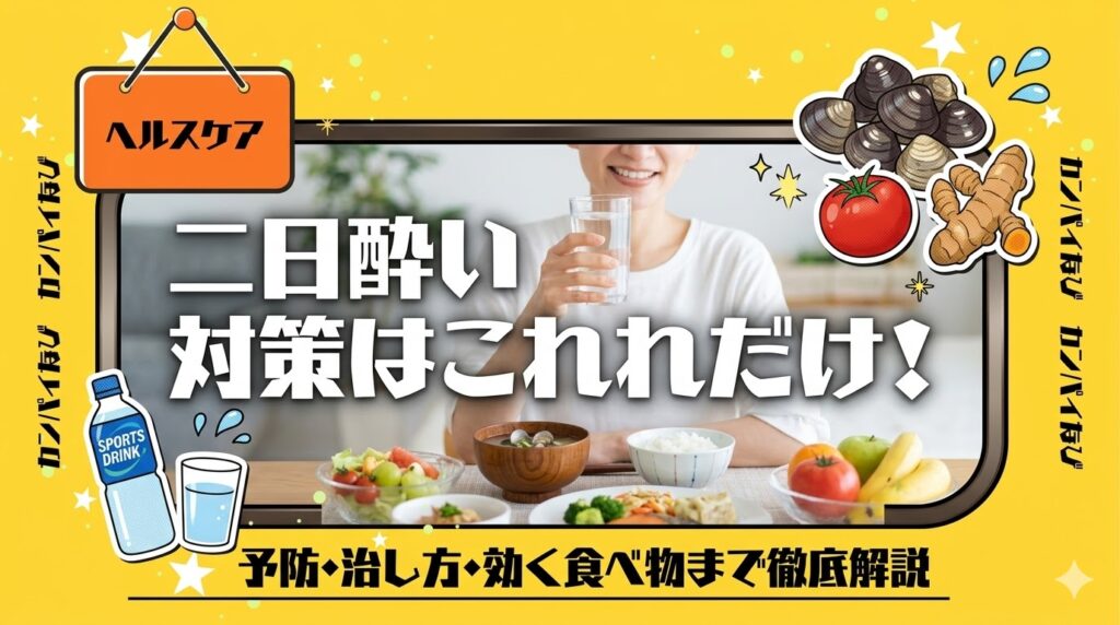 二日酔い対策はこれだけ！予防法・治し方・効く食べ物まで徹底解説