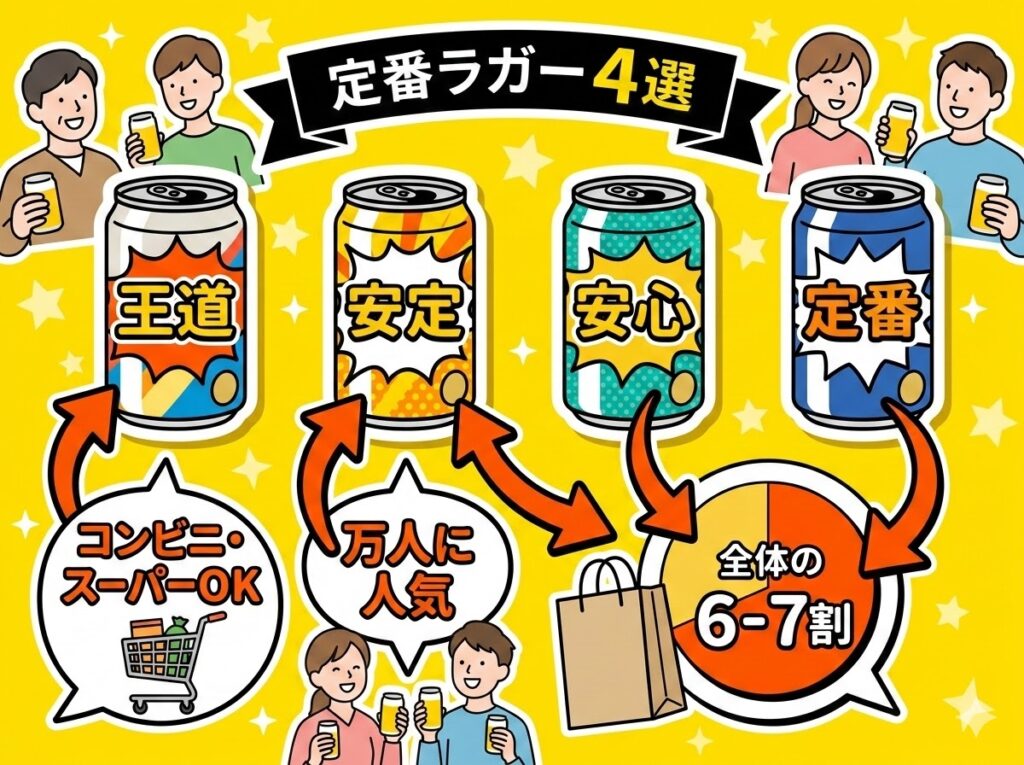 【定番ラガー】迷ったらコレ！安定のおいしさ4選