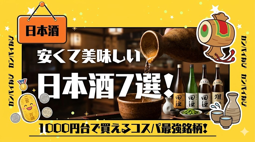 安くて美味しい日本酒7選!1000円台で買えるコスパ最強銘柄を厳選
