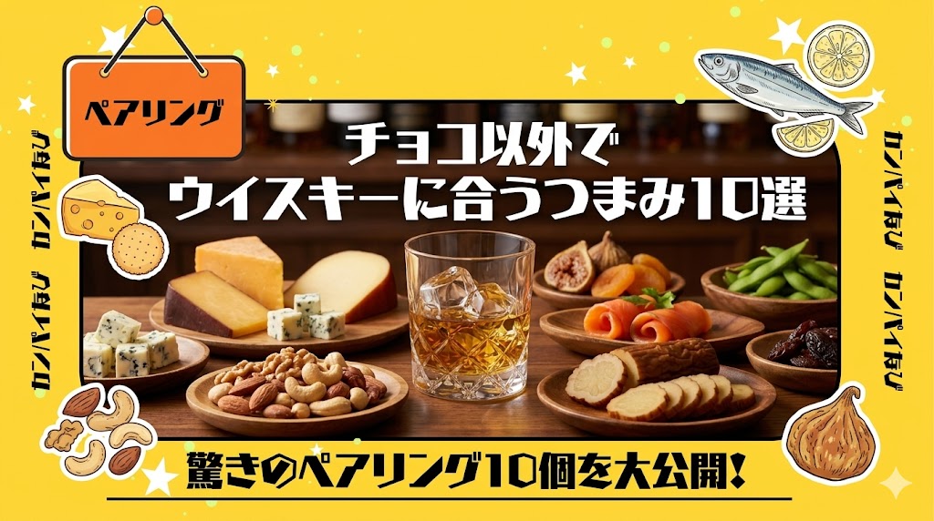 チョコ以外でウイスキーに合うつまみ！意外なペアリング10個を厳選