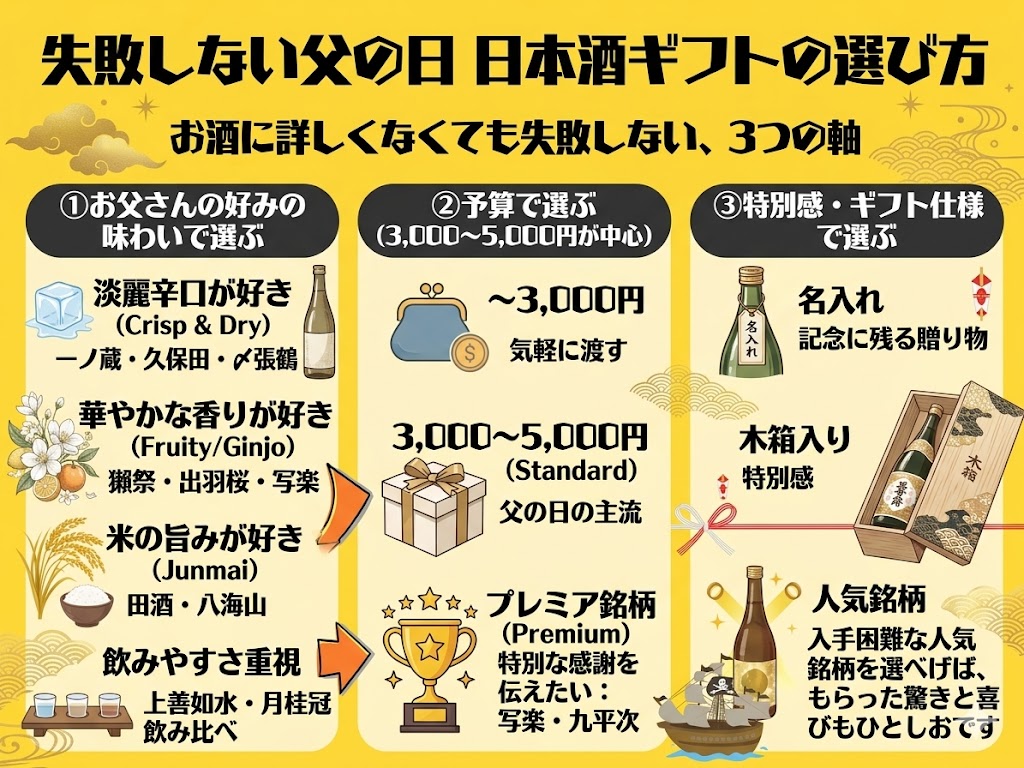 失敗しない父の日 日本酒ギフトの選び方