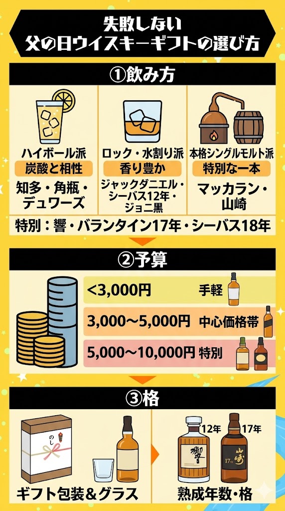 失敗しない父の日ウイスキーギフトの選び方